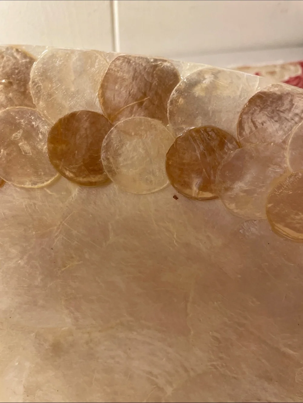 Handcrafted Mother-of-Pearl Decorative Serving Bowl - Ivory
